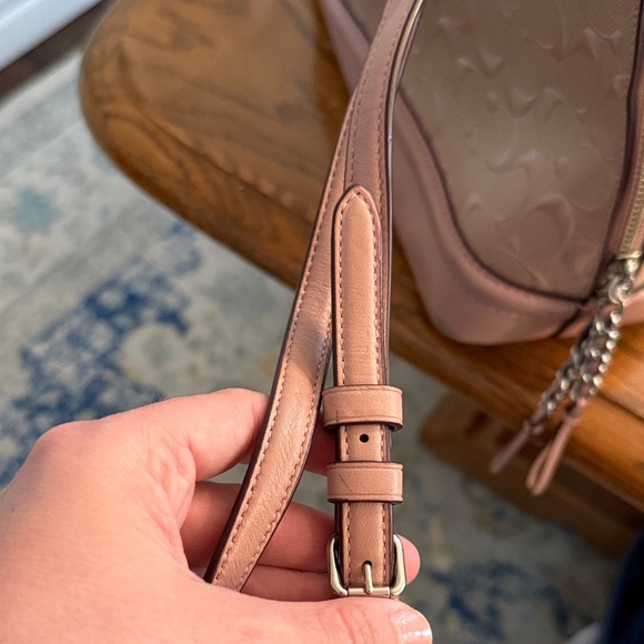 Coach Pink Pebbled Leather Dome Satchel - Picture 10 of 10